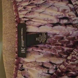 Purple and Gray Lightweight Blouse